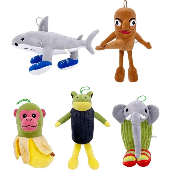 Peluche Tungtungtung Sahur Peluche Cerebro Podrido Italiano TiburÓN MuñEco Animal Peluches MuñEco Relleno Juguete Regalos 1Pcs-1-image