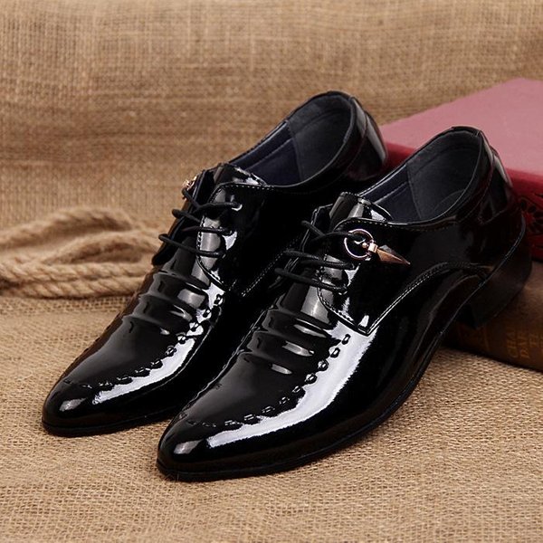 Buty MęSkie Letnie Biznesowe Formalne OddychająCe MęSkie Brytyjskie OsobowośCi MłOdzieżOwe MałE SkóRzane Buty 36 SkóRzane Buty Dla Pana MłOdego 37 Rozmiary 43-image