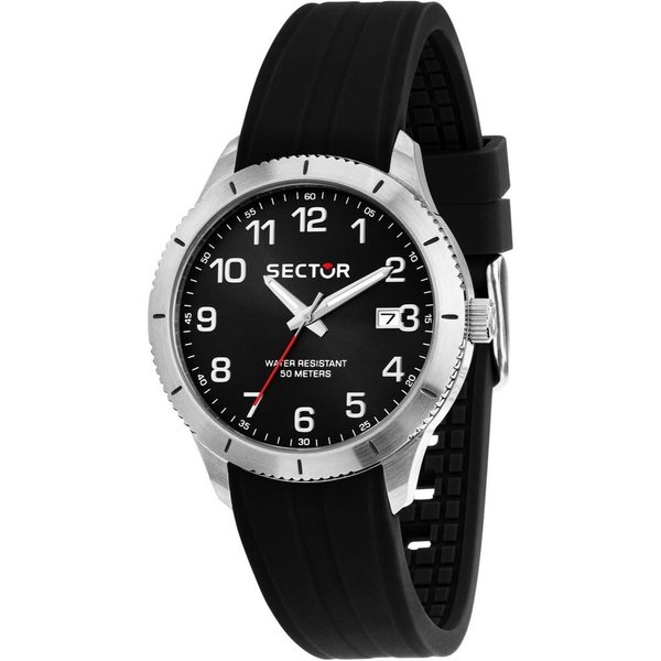 Reloj Para Hombre Sector 270 Correa De Silicona Esfera Negra Cuarzo R3251578014 Negro-image