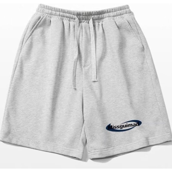 Nowe Letnie Spodenki MęSkie Cienki Design Nisza LuźNe Sportowe I Casualowe Spodnie PięCiopunktowe One Size White-image