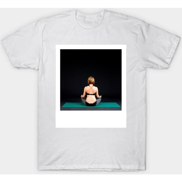 Camiseta Mujer Paz MeditacióN Yoga RelajacióN Idea De Regalo Estampado Harajuku Kawaii Camiseta Verano Manga Corta Camiseta De Mujer Top 4XL Blanco-image