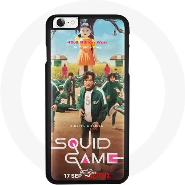 Funda - Maniacase - Iphone 5 - MuñEca De Squid Game - Silicona - Flexible - Negra Negro-image