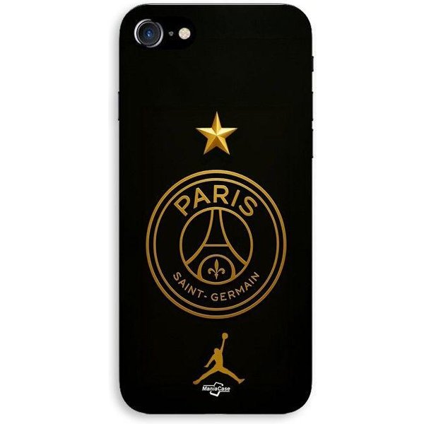 Etui Na Iphone 7 Logo PSG Jordan ZłOty Gwiazda Mistrz Maniacase Czarny-image