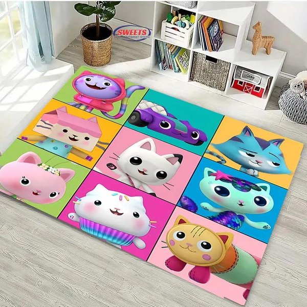 Dywanik Gabby's Dollhouse AntypośLizgowy Dywanik Dla Dzieci Salon Sypialnia Kanapa Kuchnia WytrzymałA Mata PodłOgowa Prezent 40X60Cm (16X24In)-image