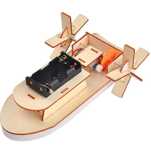 DIY RęCznie Robiony Statek Technologia MałY TwóRca Materiał Prezent Zabawka Zestaw EksperymentóW Naukowych Opakowanie MateriałóW Do MontażU Zabawka Prezenty Urodzinowe Beige-image