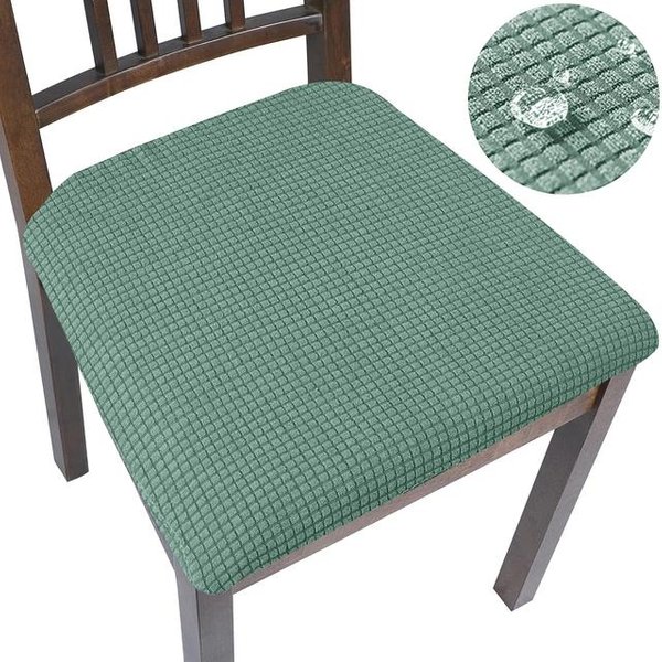 Funda De Asiento De Tela A Cuadros Impermeable, Fundas De Asiento De Silla EláSticas Para Cocina, Fundas De Asiento De Silla Lavables Baratas Para Hotel, Hogar, Comedor 1 Piece-image