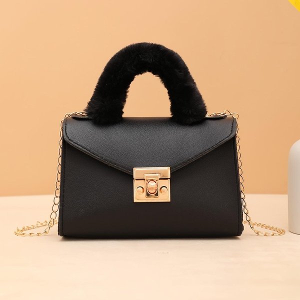 Bolso Con Correa De Cadena Desmontable Y Cierre De Pulsera Cuadrado PequeñO Para Compras Diarias, Bolso PequeñO, Accesorio De Moda VersáTil-image