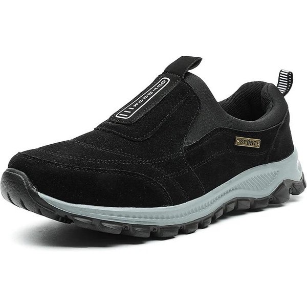 Wysokiej JakośCi Niezniszczalne MęSkie Buty Sportowe OddychająCe Buty Do Biegania Lekkie AntypośLizgowe Outdoorowe MęSkie Trampki MęSkie Buty 49 Black-image