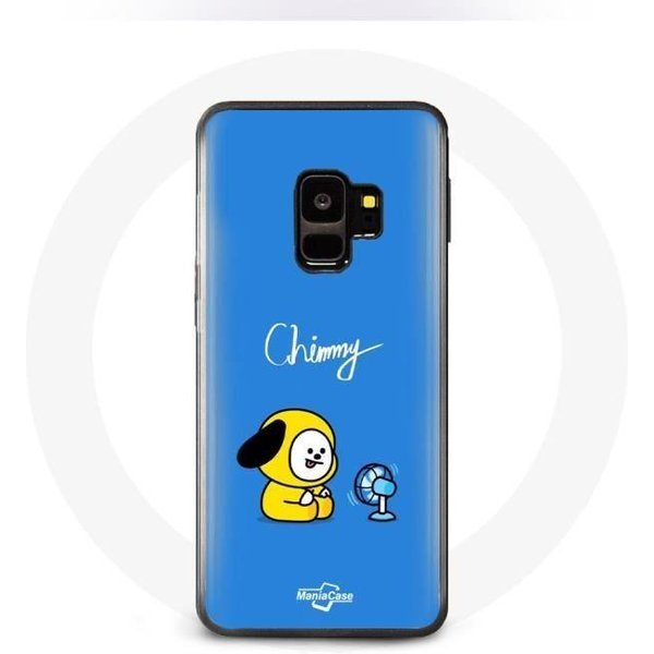 Funda Para Samsung Galaxy S9 Plus Bangtan BTS BT21 Chimmy Jimin Fondo Azul-image