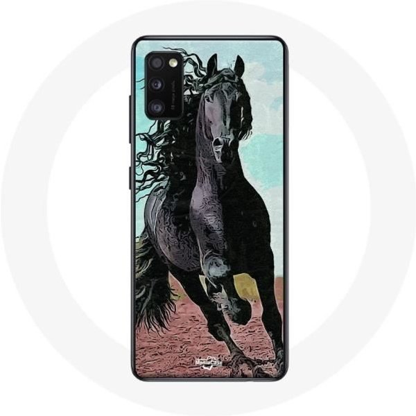 Funda Para Samsung Galaxy S20 Plus Caballo Negro De La Raza FrisóN-image