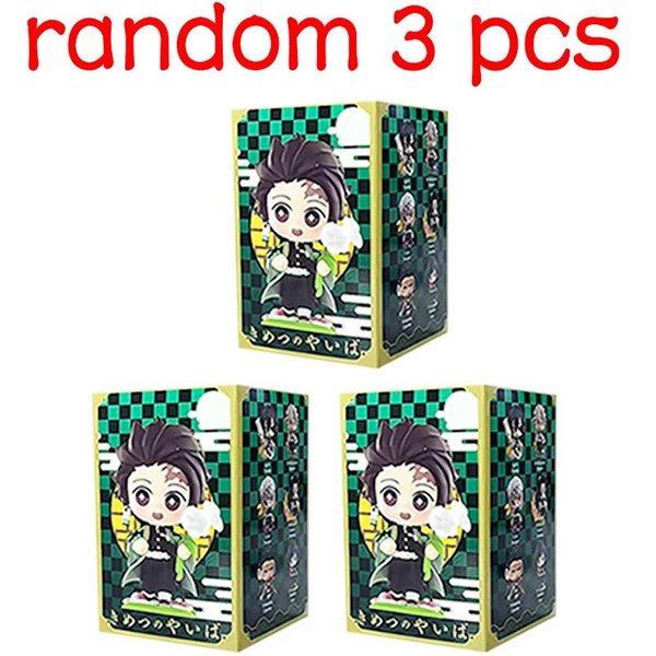 PięKna Figurka Anime Demon Slayer Tanjiro Kamado Nezuko, PudełKo Niespodzianka, Kreatywny Model Statuetki, Ozdoba, PudełKo Z Niespodzianką W145152WW--image