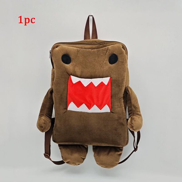1/5/8 Piezas Bolsa De Peluche Kawaii Domo-Kun Linda Mochila MarróN De Peluche Bolsa De Peluche De Dibujos Animados Domo Kun Regalos De CumpleañOs-image
