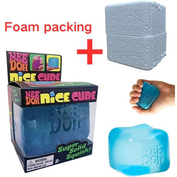 Schylling Nee Doh Kostka Nice Fuzz Ball MięKka Do śCiskania Sensoryczna Zabawka Fidget OdstresowująCa PrzeciwlęKowa Dla Wszystkich W Wieku 3+-image
