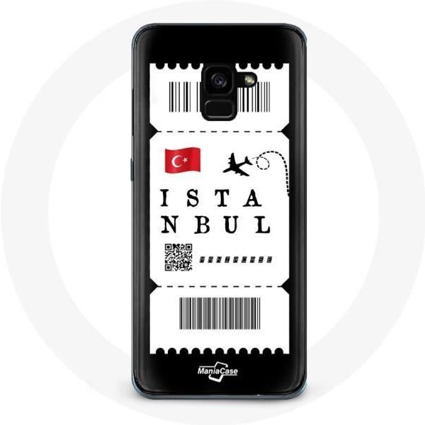 Funda Para Samsung Galaxy A8 Plus Billete De AvióN Estambul TurquíA-image