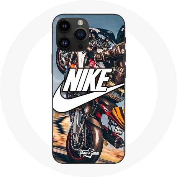 Funda - Nike - Iphone 14 Pro Max - Flexible - Blanco - Rueda De Moto Blanco-image