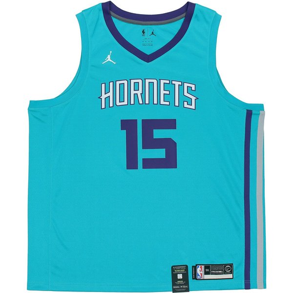 Jordan Kemba Walker #15 Hornets EdicióN Fan Camiseta De Baloncesto Hombre Tops Azul 864463-428 3XL Blue-image