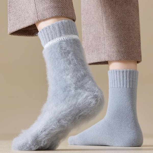 1/2/3/5 Par Skarpet Termicznych MęSkich Czarne Skarpety Na Ekstremalnie Zimną Pogodę 3Pairs-image