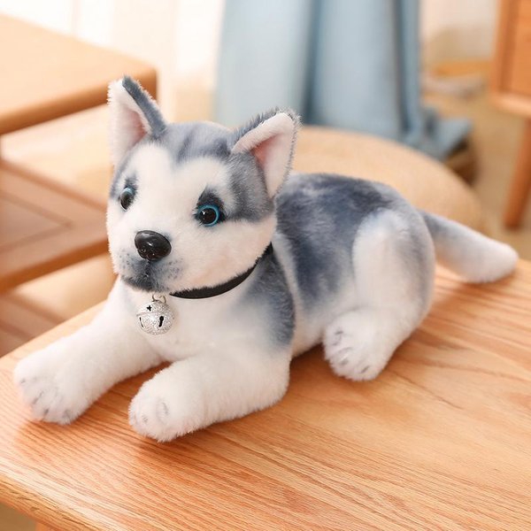 25/30CM Symulacja Husky Pies Pluszowa Zabawka Wilk MięKkie Wypchane Zwierzę ŚLiczny Pluszowy DziecięCa Lalka Puszysty Prezent Urodzinowy Dziecko ChłOpiec 30Cm-image
