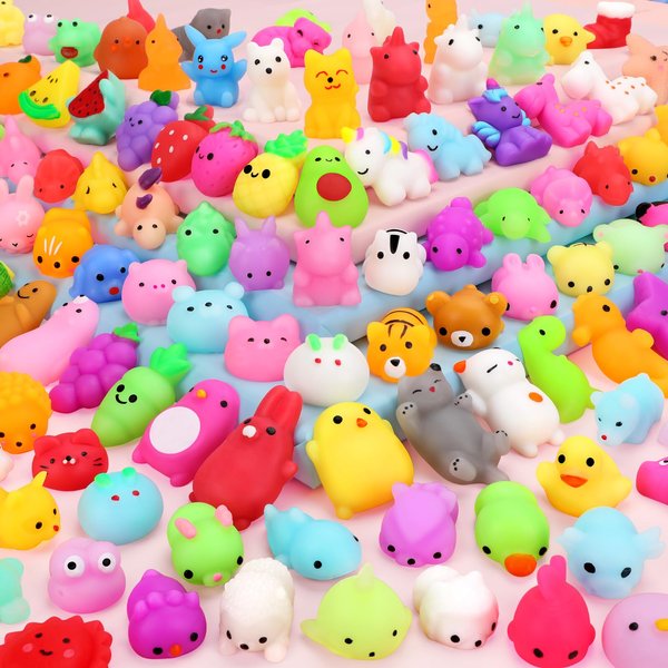 20/40/80 Szt. Squishies Hi Zabawki Squishy Upominki Na Imprezę Dla Dzieci Mini Squishies ZwierząTko Zabawka Do łAgodzenia Stresu Szkolne Prezenty Urodzinowe 150PC-image