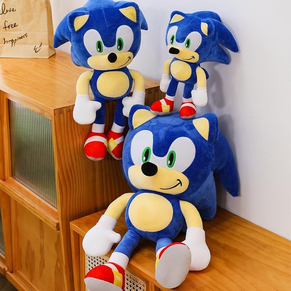 Sonic Pluszowa Lalka Generacja Pluszowa Zabawka Lalka Dekoracja Prezent Kolekcjonerska Zabawka Artysty Brelok 45Cm-image