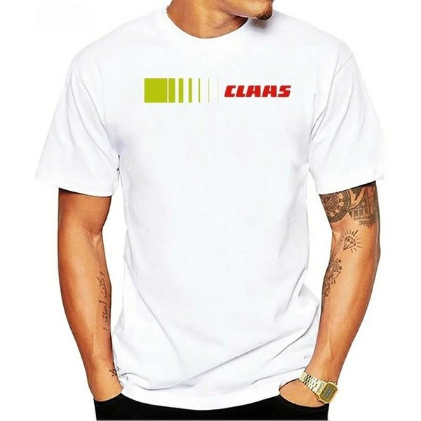 Camiseta Claas Varios Tallas Y Colores Tractor Agricultura Camiseta De Marca Para Hombre Camisetas De AlgodóN De Verano Para Hombre XL Blanco-image