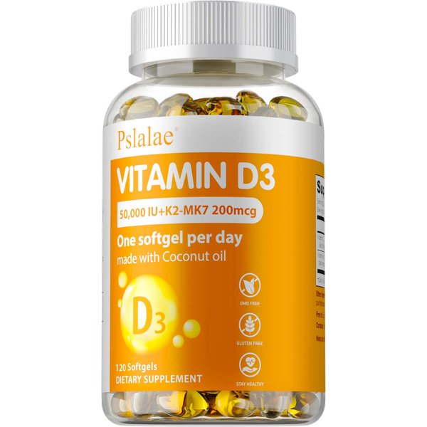 CáPsulas De Vitamina D3, Promueven La AbsorcióN De Calcio, Apoyan La Salud InmunolóGica, Suplemento Nutricional, Apto Para Hombres Y Mujeres. 120*1-image