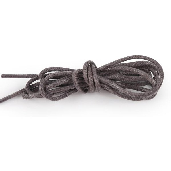 Cordones Redondos Encerados De Color SóLido Para Zapatos, Cordones Para Botas, Cordones Para Zapatos Deportivos 90Cm Gris-image