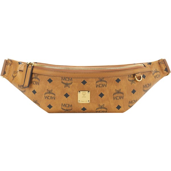 MCM Bolso De Hombro Cruzado Estampado De Monograma Fursten Piel SintéTica RiñOnera Mediano Unisex MarróN CoñAc MMZAAFI01CO001 Basic Set (Bag+Dust Bag) Brown-image