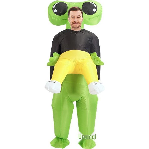 Popular Disfraz Inflable De Abrazos De Alien Rosa Con Ojos Grandes Child 120-150Cm Yellow-image