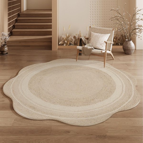 Francuski Styl Retro Dekoracja Sypialni Dywan Jasny Luksusowy Dywany Do Salonu Zmywalna Mata PodłOgowa Do Pokoju Dziennego AntypośLizgowy MięKki Dywan Do Gabinetu 140X140Cm-image