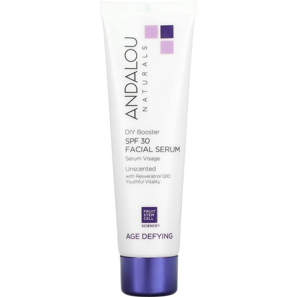 Andalou Naturals, SéRum Facial, FPS 30, Antienvejecimiento, Sin Fragancia, 2 Fl Oz (58Ml) White-image