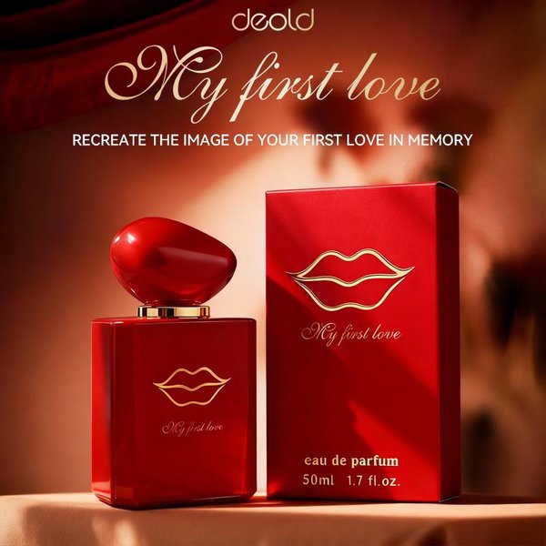 Deold MóJ Pierwszy Zapach Perfumy Dla Kobiet – Woda Perfumowana Kwiatowo-Owocowa DłUgotrwałA 50Ml 50Ml Czerwony-image