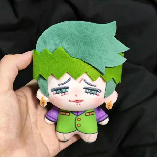 Anime Jojo Steel Ball Run Cosplay Johnny Joestar Gyro Zeppeli Lalka Pluszowa Wypchana BawełNiana Lalki WystróJ Pokoju Dekoracja ŚWiąTeczna 10Cm Ordinary Blue-image