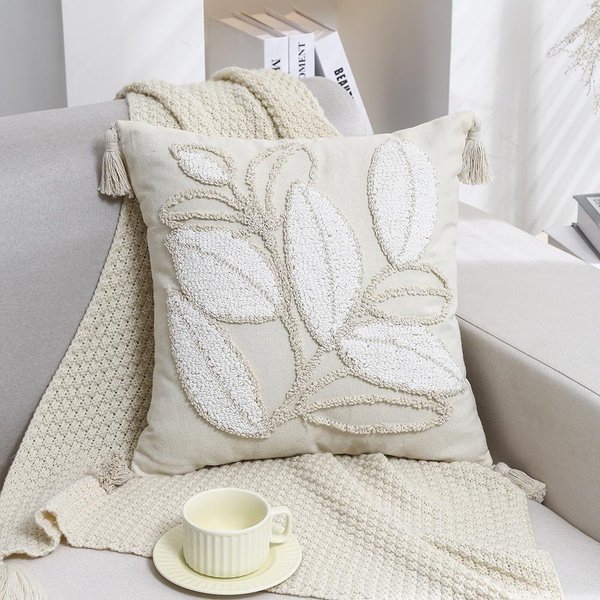 Poszewka Na Poduszkę Boho Geometryczna Haftowana FręDzle Haft 45X45Cm Poszewka Dekoracja Domu Sofa Salon 45X45Cm-image