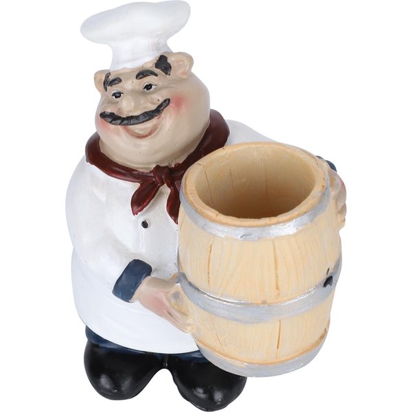 Estatua De Chef De Resina, Soporte Para Palillos De Dientes, Estatuilla NóRdica, DecoracióN De Mesa Para Restaurante, ArtesaníA-image