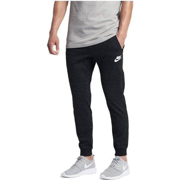 Pantalones Casuales De Punto Nike Con Logo De Letra Para Hombre Negro 837013-010 S-image