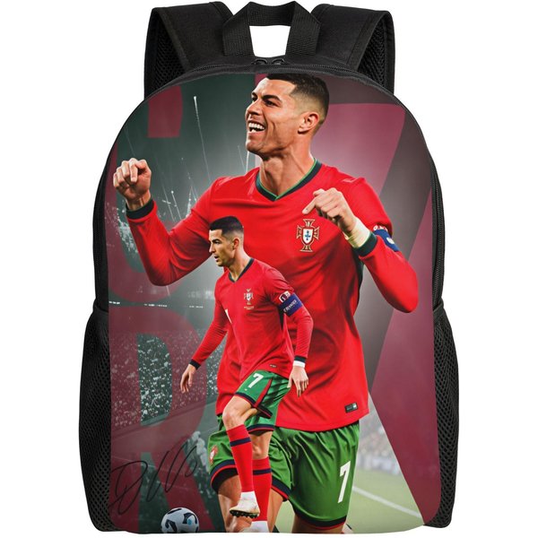 Dynamiczny Plecak PiłKarza ChłOpiec Dziewczynka R-Ronaldos 2026 Lekkie Plecaki Poliestrowe Plecaki Szkolne Wysokiej JakośCi Plecak As Picture-image