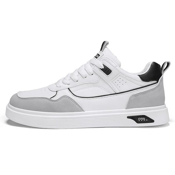 Zapatos De Verano Para Hombre Nuevos Zapatos De Lona Transpirables Tendencia Coreana VersáTiles Casuales Tabla Tendencia Deportiva Para Hombre 39 White-image