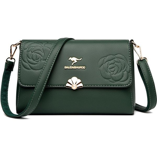 Damska Torba Letnia Nowa Torba Dla Mamy Styl KoreańSki Jednoramienna Torba Na Ramię Crossbody Prosta WytłAczana Torba Dla Kobiet W ŚRednim Wieku Modna Kwadratowa Torba Gray-image