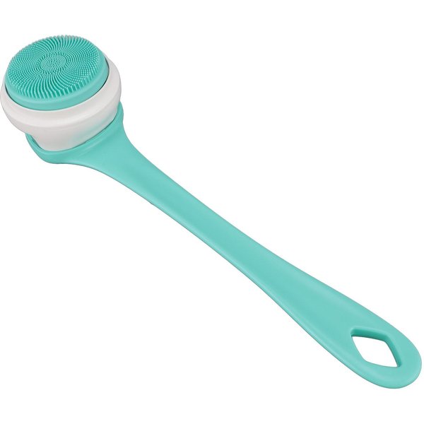 Set De Cepillo EléCtrico Para Ducha Multifuncional IPX6 Resistente Al Agua Mango Largo InaláMbrico Exfoliante De Espalda PúRpura-image