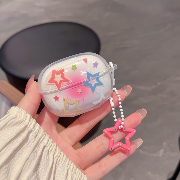 Etui Do Redmi Buds 5 Pro KreskóWka WiśNiowy Kok Przezroczyste Bezprzewodowe SłUchawki MięKka OsłOna Dla Xiaomi Redmi Buds Buds5 Pro Etui Coque Fundas Redmi Buds 5 Pro White-image