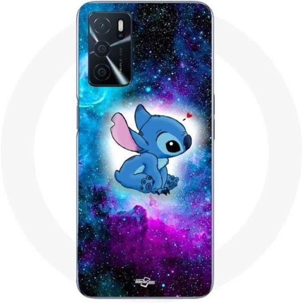 Funda Maniacase Para Oppo A16 Stitch Ohana Espacio Colorido-image