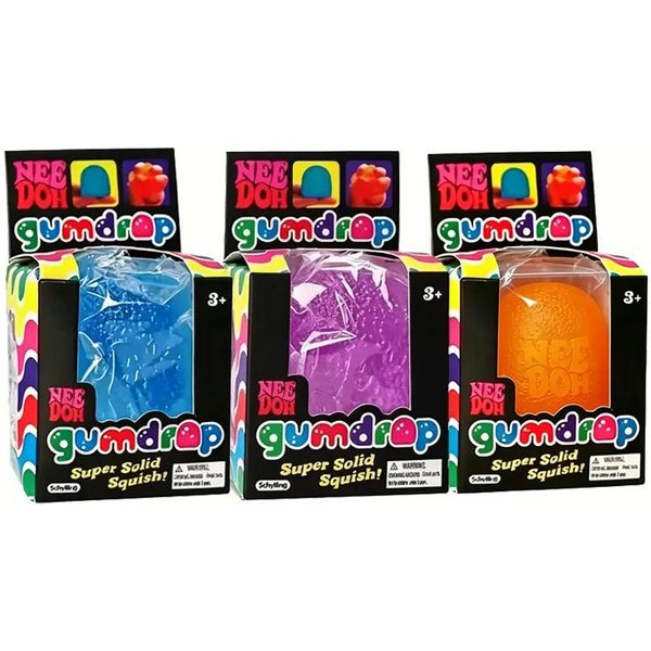 Needoh Gumowata Zabawka Squishy Cukier Maltodekstryna StałE ŚCiskanie Fidget Wielokolorowa PiłEczka Antystresowa Dla Autyzmu Adhd Zabawka Do ŚCiskania ŁAgodząCa Stres-image