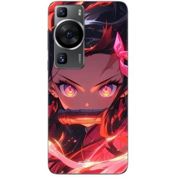 Coque - Maniacase - Huawei P60 - Demon Slayer Nezuko Kamado - Souple - Noir-image