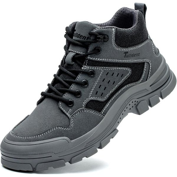 Zapatos De Seguridad Para Hombre Con Puntera De Acero Antiaplastamiento Zapatos De Trabajo Para Hombre Zapatillas Ligeras Resistentes A Pinchazos Zapatos Indestructibles Dropshipping 39 Gris-image