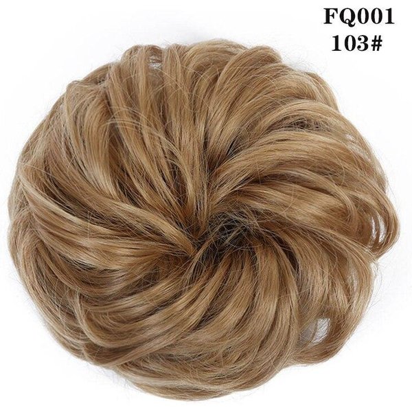 Lupu Syntetyczny Chignon Messy Scrunchies Gumką Do WłOsóW Kok Prosto Updo Hairpiece WłóKna Wysokotemperaturowe Naturalne Sztuczne WłOsy Brown-image