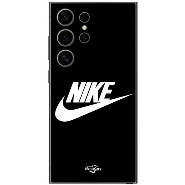 Funda Para Samsung Galaxy S24 Ultra Logo Nike Blanco Frente Negro Negro-image