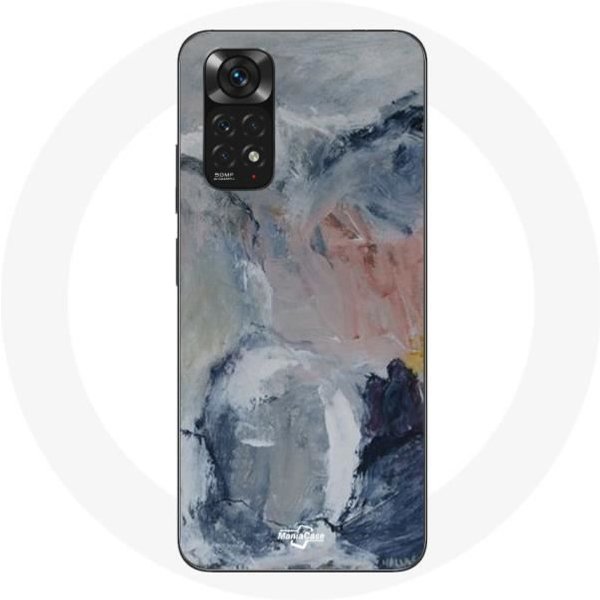 Funda - Xiaomi - Redmi Note 11 4G - Flexible - Gris - Textura Abstracta Gris-image