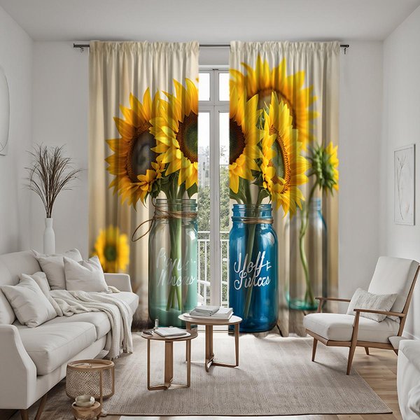Sistema Digital HD De 2 Piezas Color Burdeos Cortinas Festivas De Lujo DecoracióN Estilo Hogar DecoracióN Sala De Estar Dormitorio A TravéS Del W52H63Inchw132H160Cm-image