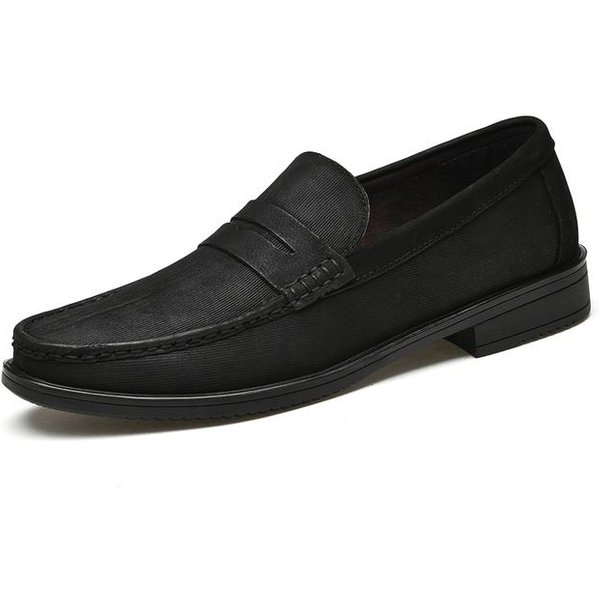 Czerwone Luksusowe MęSkie Wsuwane Mokasyny SkóRzane Buty Formalne Eleganckie Buty Wizytowe Wysokiej JakośCi Buty MęSkie Obuwie Codzienne Mokasyny 41-image